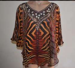Women Designer Georgette Poncho 