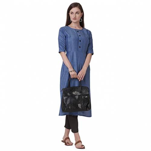 Buy Fancy Cotton Plain Kurti By Fashion2wear Brand