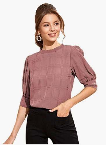 Fashion 2 Wear Presents Puff Sleeve Western Top by Fashion 2 Wear