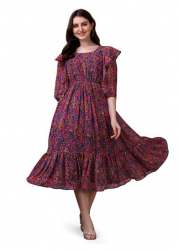 Trending Knee Length Dress by Fashion2wear