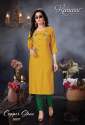 Copper Stone Rayon Kurti With Pant by Kanasu thumb 3
