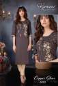 Copper Stone Rayon Kurti With Pant by Kanasu thumb 4