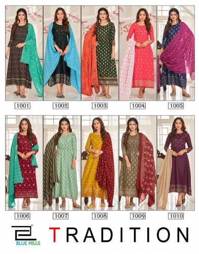 Kurti Dupatta Set by Blue Hills Traditional Vol 1