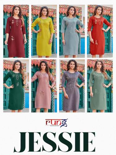 Ladies Rung Jessie Designer Kurti Collection