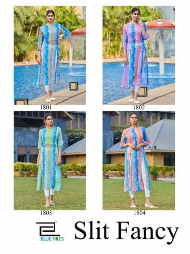 Slit Fancy Designer Kurti Collection by Blue Hills by Textile Buzz