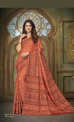 Stylish Printed Cotton Saree by Pradeep Textile Syndicate