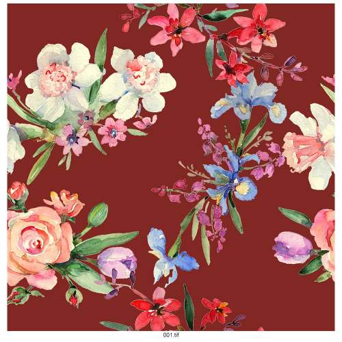 Designer  Digital Flower printed Cotton Fabric  by Anand Fabric