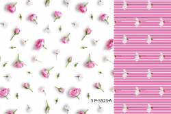 Digital floral printed fabric 