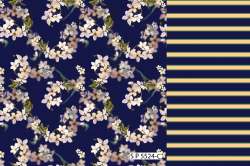 Fancy Flower Based Digital Printed Fabric 