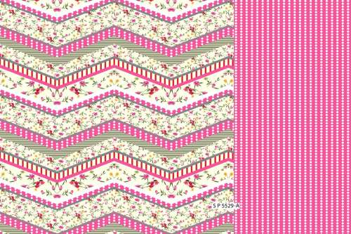 Fancy Flower Design  mix and match fabric 