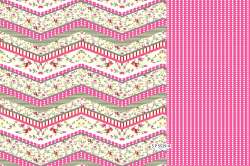 Fancy Flower Design  mix and match fabric 