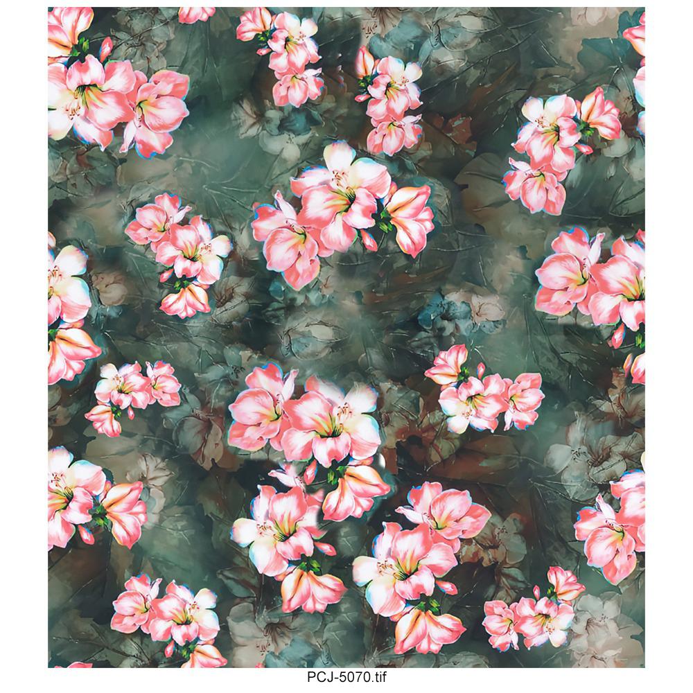 Flower Test Digital Printed Fabric