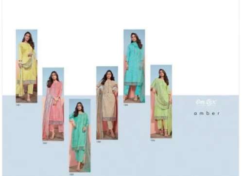 Omtex Digital Print Suit by Mahavir Textile