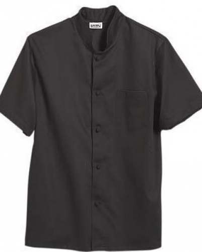 Half Sleeve Chef Black Shirt