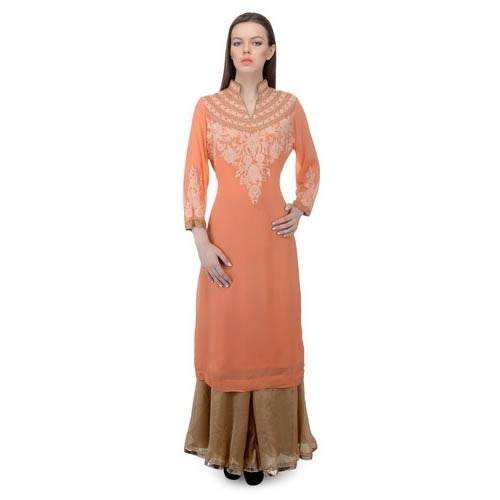 Embroidered Straight Kurtis
