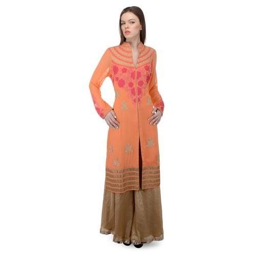 Embroidered Straight Long Kurtis