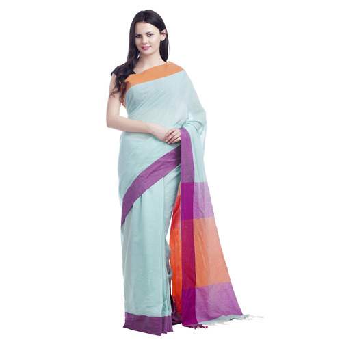 Plain Khadi Cotton Sarees