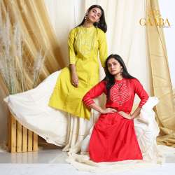 GAABA FESTIVE MONOCHROME KURTI