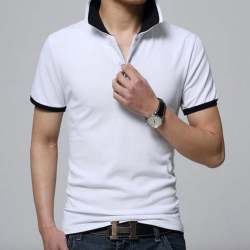 Half Sleeve Collar T-Shirt