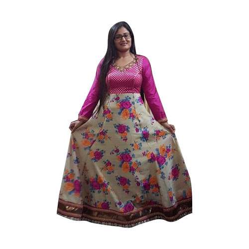 Standard Printed ladies Gown  by Indian Trousseau