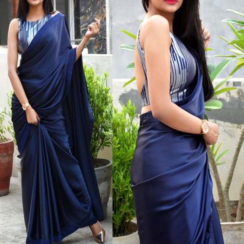 plain saree