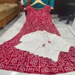 rayon kurti with koti