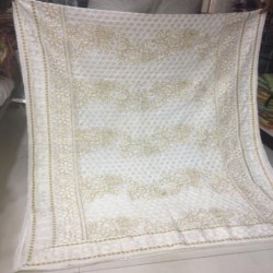 white chicken dupatta