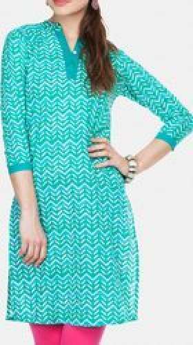 Batik Print Mint Green Kurti