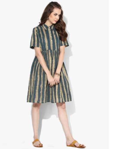 Kamlavtar Fashion Elegant Cotton Collar Kurti