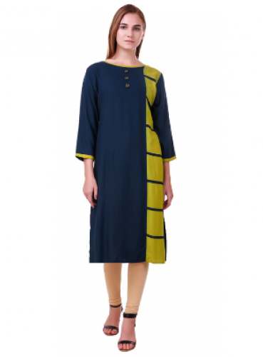 Long Sleeve Rayon Kurtis by S S Enterprises