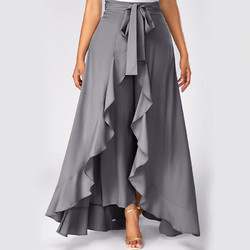 Ruffle Cotton Palazzo