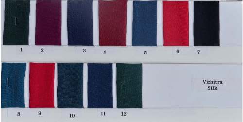 100 % Polyester Fabric Dyed Vichitra Silk