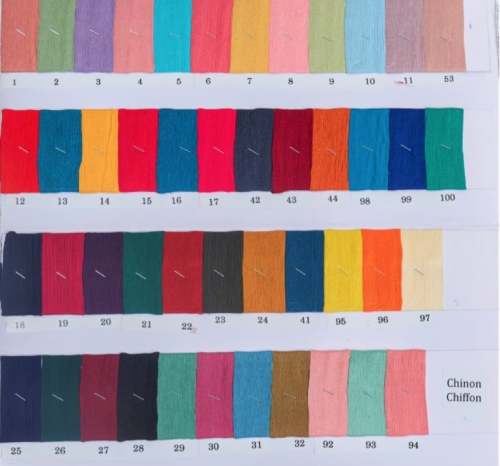 New Collection Chinon Chiffon Dyed Fabric