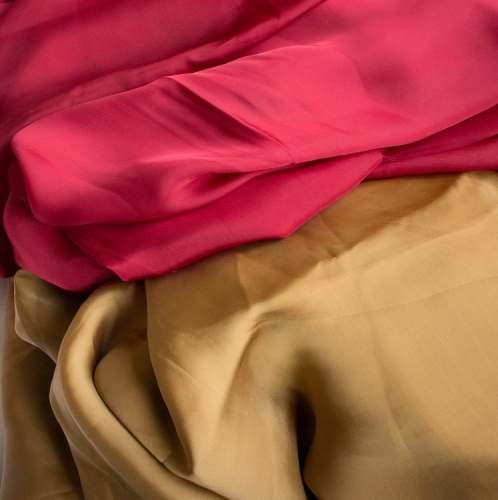 Variety of plain dyed fabrics