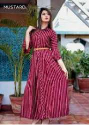 rayon long kurti