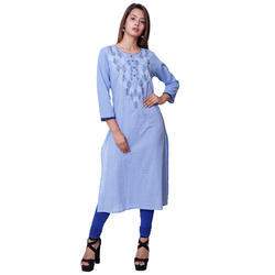 Cotton Embroidered kurti-3