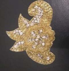 Golden Beaded Patche