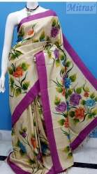 Hand Painted Silk Saree