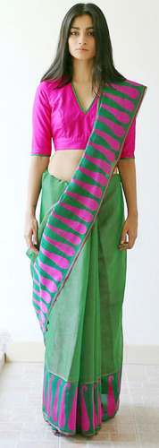 Traditional Branded Linen Sarees