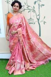 Pure Zari Tussar Silk Saree From Kolkata 