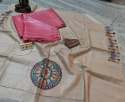 Ladies Madhubani Print Saree With Madhubani Print Blouse thumb 1