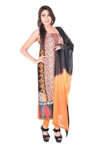 Semi Stitched Georgette Salwar Suit  by Rividea Chiffonier Pvt Ltd