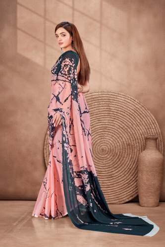 Beautiful Colletion Of Georgette Digital Printed Saree