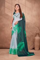 Contemporary designer georgette saree