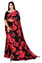 fashionable-black-red-casual-wear-printed-saree