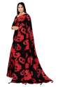 Fashionable Black & Red Casual Wear Printed Saree thumb 1