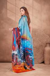 Party Wear Soft And lightweight Digital Printed Saree