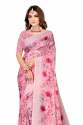 Stylish Multi Color Floral Design Saree with Matching Blouse thumb 4