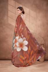 Vibrant Multicolor Printed Saree