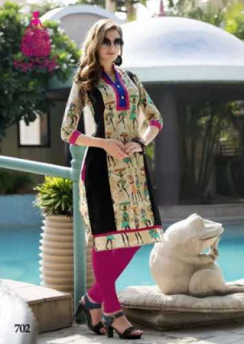 Fancy Straight Kurti by Krizz Tex